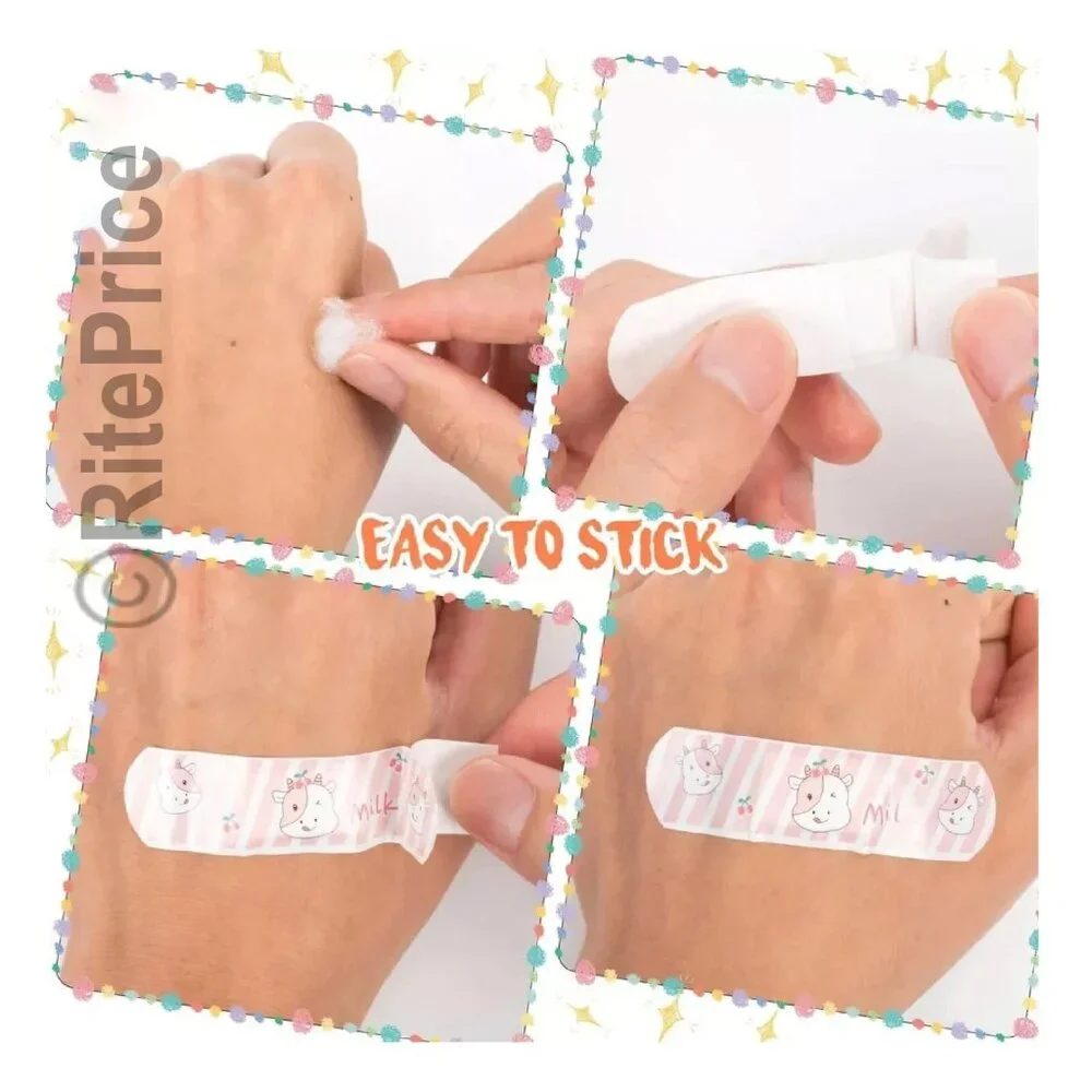 40 Pcs Kids Adhesive Bandages Character Animals, Girls, Boys AST (2 Pack) - New
